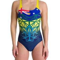 Strój kąpielowy damski jednoczęściowy na basen Arena Australia. Czerwone stroje kąpielowe damskie ARENA, xl, bez wzorów. Za 129.99 zł.