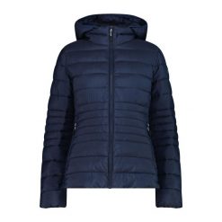 Kurtka puchowa z kapturem na zamek Sorona Aura damska CMP. Zielone kurtki sportowe damskie CMP, l, bez wzorów, z materiału, bez ramiączek, z kapturem, trekkingowe. Za 499.05 zł.
