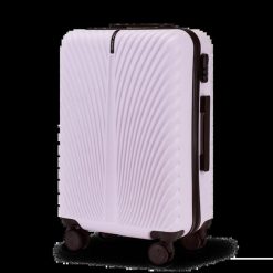Walizka Średnia WINGS SWAN 2.0 24" LIGHT PURPLE. Fioletowe walizki damskie Wings, bez wzorów, z materiału, średnie. Za 209.90 zł.