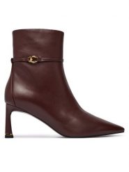 Coccinelle Botki C-Look E4 VTK 11 01 01 Bordowy. Czerwone botki damskie Coccinelle, bez wzorów, ze skóry, bez obcasa, na słupku, bez zapięcia. Za 1,299.00 zł.