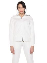 Bluza z zamek błyskawiczny na co dzień na siłownię. Czarne bluzy damskie LEONE 1947 APPAREL, bez wzorów, bez ramiączek, bez kaptura. Za 126.26 zł.