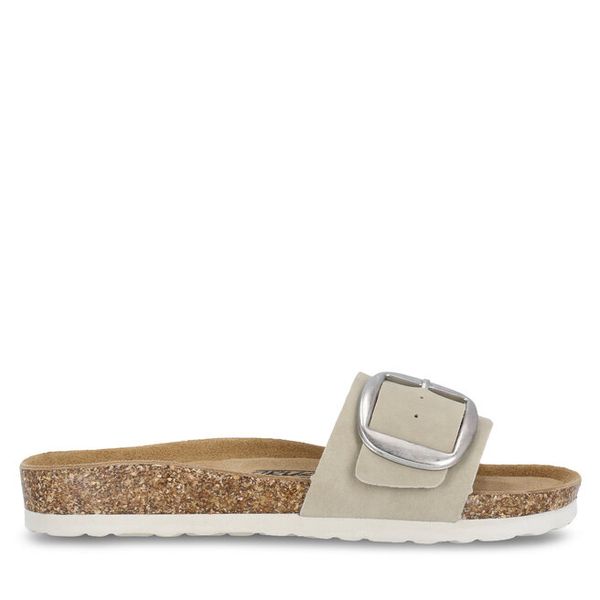 Klapki CRUZ. Szare klapki damskie CRUZ, bez wzorów, bez obcasa, bez zapięcia. Za 109.99 zł.