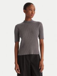 ACCESS FASHION Sweter 54-8046 Szary Slim Fit. Szare swetry nierozpinane damskie ACCESS FASHION, l, bez wzorów, z syntetyku, bez kołnierzyka, bez ramiączek. Za 289.99 zł.