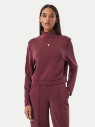 Guess Bluza V4YQ05 KCAY2 Bordowy Regular Fit. Czerwone bluzy damskie Guess, m, z aplikacjami, z syntetyku, bez ramiączek, bez kaptura. Za 324.99 zł.