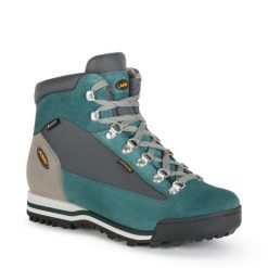 Buty sportowe trekkingowe damskie Aku Ultralight Gore-tex wysokie. Szare obuwie sportowe damskie Aku, bez wzorów, z gore-texu, bez zapięcia, trekkingowe, gore-tex. Za 499.00 zł.