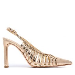 Szpilki MICHAEL Michael Kors. Żółte szpilki damskie MICHAEL Michael Kors, bez wzorów, bez obcasa, na szpilce, bez zapięcia. Za 789.99 zł.