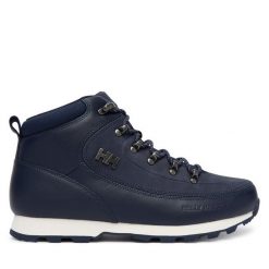 Trekkingi Helly Hansen. Niebieskie botki męskie Helly Hansen, bez wzorów, sportowe, bez obcasa, bez zapięcia. Za 559.99 zł.