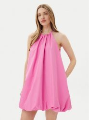 Rinascimento Sukienka koktajlowa CFC0124139003 Różowy Regular Fit. Czerwone sukienki damskie Rinascimento, xl, bez wzorów, z bawełny, wizytowe, bez kołnierzyka, bez ramiączek. Za 249.99 zł.