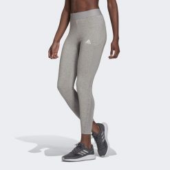 Legginsy damskie adidas W MT 7/8 TIG. Szare legginsy damskie Adidas, bez wzorów, z bawełny. Za 149.00 zł.