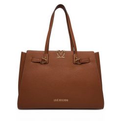 Torebka LOVE MOSCHINO. Brązowe shopperki damskie Love Moschino, bez wzorów, bez dodatków. Za 1,099.00 zł.