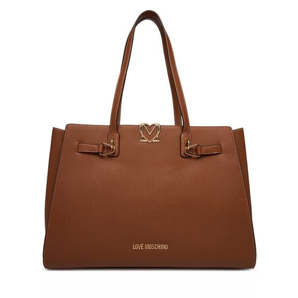 Torebka LOVE MOSCHINO. Brązowe shopperki damskie Love Moschino, bez wzorów, bez dodatków. Za 667.99 zł.