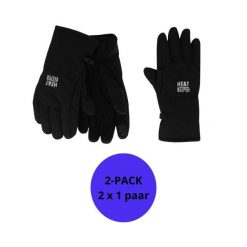 Rękawiczki zimowe męskie Softshell I-Touch 2 pary. Czarne rękawiczki męskie HEAT KEEPER, na zimę, bez wzorów, z poliamidu. W wyprzedaży za 182.50 zł.