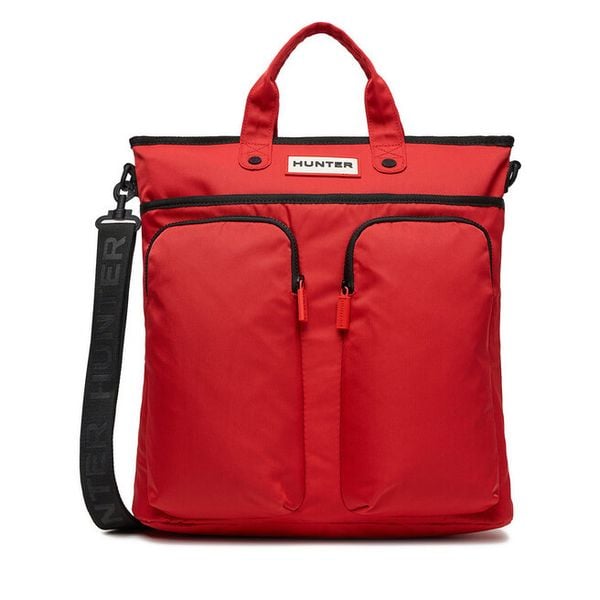 Plecak Hunter. Czerwone plecaki męskie Hunter, bez wzorów, sportowe. Za 219.99 zł.