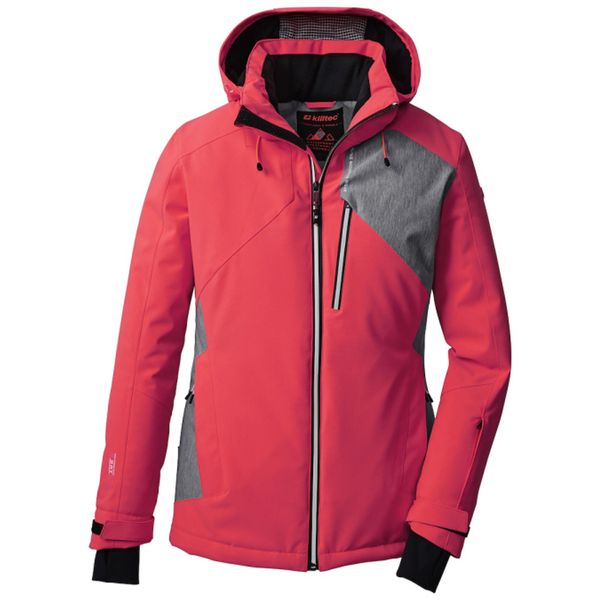 Kurtka damska Killtec 38605 KSW 7 WMN SKI JCKT. Czerwone kurtki sportowe damskie KILLTEC, bez wzorów, bez ramiączek, bez kaptura, trekkingowe. Za 879.99 zł.