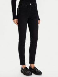 Morgan Jeansy 252-PAVI Czarny Slim Fit. Czarne jeansy damskie Morgan, bez wzorów, z bawełny. Za 329.99 zł.