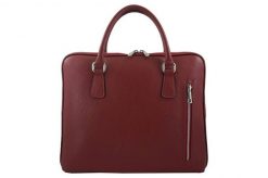 Torba skórzana na laptopa BARBERINI'S czerwona 899-13. Czerwone torby na laptopa damskie Barberinis, bez wzorów, ze skóry, na ramię, małe. Za 349.99 zł.