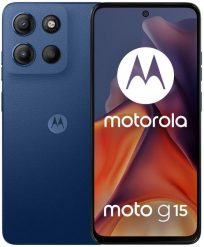 Smartfon Motorola Moto G15 8/128GB Granatowy (PB6E0062PL). Niebieskie smartfony Motorola. Za 463.12 zł.