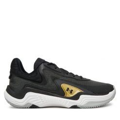 Buty do koszykówki Under Armour. Szare buty sportowe męskie Under Armour, bez wzorów, bez zapięcia, do koszykówki. Za 329.99 zł.
