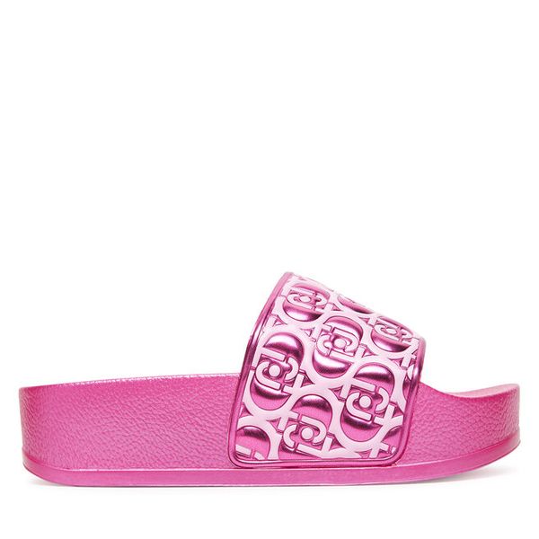 Klapki Liu Jo. Czerwone klapki damskie Liu Jo, bez wzorów, bez obcasa, bez zapięcia. Za 289.99 zł.