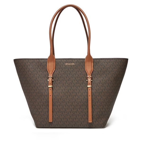 Torebka MICHAEL Michael Kors. Brązowe shopperki damskie MICHAEL Michael Kors, bez wzorów, bez dodatków. Za 829.99 zł.