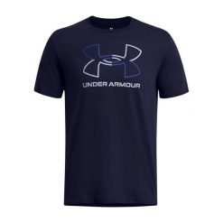 Koszulka sportowa męska Under Armour Gl Foundation Uodate. Niebieskie koszulki sportowe męskie Under Armour, m, bez wzorów, z bawełny, bez ramiączek, na fitness i siłownię. Za 181.00 zł.