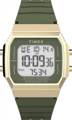 Zegarek Timex Zegarek męski TW5M60800 zielony. Zielone zegarki męskie Timex, bez wzorów. Za 379.00 zł.