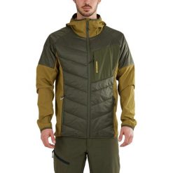 Kurtka softshell męska Fundango Gaara Hybrid. Zielone kurtki męskie FUNDANGO, l, bez wzorów, z elastanu, bez kaptura, trekkingowe. Za 459.90 zł.