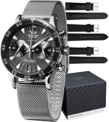 Zegarek Vostok Europe Zegarek damski Vostok Europe VK64-515A523B srebrny. Szare zegarki damskie Vostok Europe, srebrne. Za 1,462.00 zł.