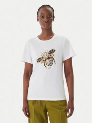 Liu Jo T-Shirt WA6237 JS923 Biały Regular Fit. Białe t-shirty damskie Liu Jo, s, bez wzorów, z bawełny, bez kołnierzyka, bez ramiączek. Za 299.99 zł.