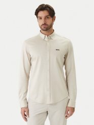 BOSS Koszula ST Motion 50555946 Beżowy Regular Fit. Brązowe koszule męskie Boss, m, bez wzorów, z bawełny, bez kołnierzyka, bez ramiączek. Za 599.99 zł.