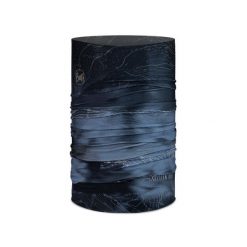Chusta wielofunkcyjna Buff Original EcoStretch. Niebieskie szaliki męskie Buff, bez wzorów. Za 83.99 zł.