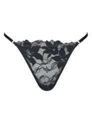 Hunkemöller Stringi Ingrid 300468 Czarny. Czarne majtki damskie Hunkemöller, z syntetyku. Za 69.99 zł.