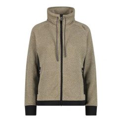 Francuska damska bluza dresowa z polaru CMP. Brązowe bluzy damskie CMP, s, bez wzorów, z dresówki, sportowe, bez ramiączek, bez kaptura. Za 239.99 zł.