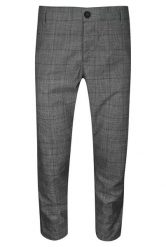 Spodnie Męskie, Popielate w Kratkę, Casualowe, Zwężane, Chinosy z Elastanem -RIGON. Szare eleganckie spodnie męskie Rigon, bez wzorów, z elastanu. Za 169.00 zł.