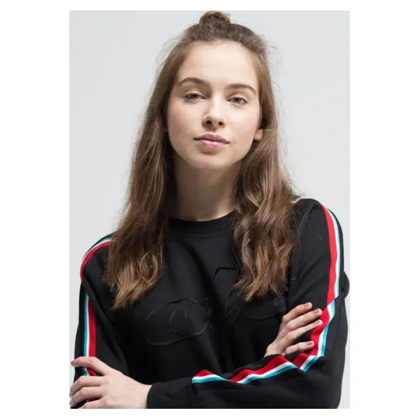 Lotto Bluza Athletica W Iii Sweat Rn Stp Pl , czarny, rozmiar L. Czarne bluzy damskie Lotto, l, bez wzorów, z materiału, bez ramiączek, bez kaptura. Za 129.99 zł.