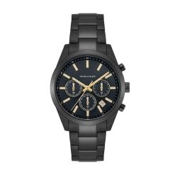 Spears & Walker Zegarek na reke ze stali nierdzewnej w kolorze czarnym Zegarki 1 ct Męskie. Czarne, analogowe zegarki męskie Spears & Walker, z aplikacjami, z koronki, z mosiądzu. Za 659.99 zł.