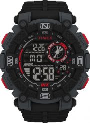 Zegarek Timex Zegarek męski Timex TW5M53700 czarny. Czarne zegarki męskie Timex, bez wzorów. Za 202.95 zł.