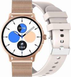 Smartwatch Gravity GT12-5 Różowe złoto (GT12-5). Czerwone zegarki smartwatch Gravity, bez wzorów. Za 166.62 zł.