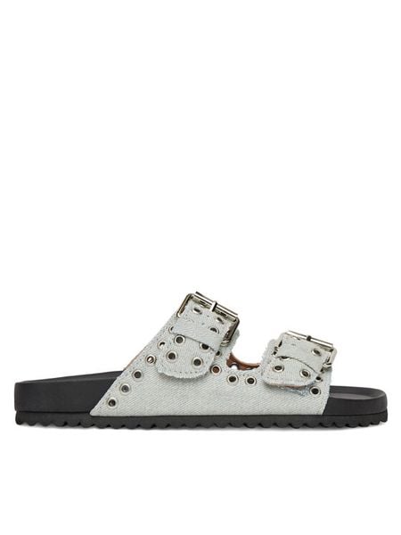 DeeZee Klapki MXCR-208 Niebieski. Niebieskie klapki damskie DeeZee, bez wzorów, z materiału, bez obcasa, bez zapięcia. Za 104.99 zł.