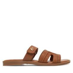 Klapki MEXX. Brązowe klapki damskie Mexx, bez wzorów, bez obcasa, bez zapięcia. Za 119.99 zł.