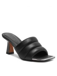 DKNY Klapki Kady K1462882 Czarny. Czarne klapki damskie DKNY, bez wzorów, ze skóry, bez obcasa, bez zapięcia. Za 959.99 zł.