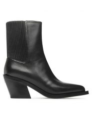 Coach Botki Prestyn Lth Bootie CN136 Czarny. Czarne botki damskie Coach, bez wzorów, ze skóry, bez obcasa, na słupku, bez zapięcia. Za 1,299.00 zł.