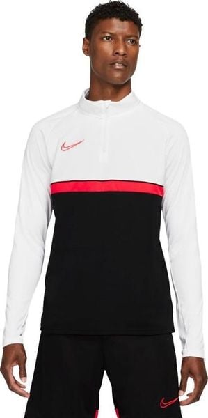 Nike Bluza męska Nike Dri-FIT Academy 21 Drill Top biało-czarna CW6110 016 XL. Białe bluzy męskie Nike, m, bez wzorów, bez ramiączek, bez kaptura. Za 157.66 zł.