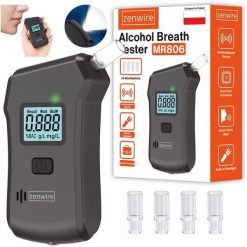 Alkomat Policyjny Profesjonalny Cyfrowy Alkotest Domowy Latarka 5x Ustnik. Alkomaty Zenwire. Za 69.99 zł.