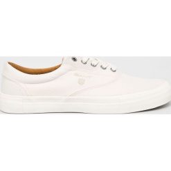 Gant - Tenisówki. Białe trampki męskie GANT, bez wzorów, z gumy, bez zapięcia. W wyprzedaży za 249.90 zł.