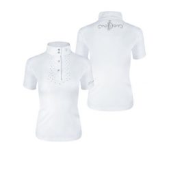 Koszula konkursowa damska JD ATTACK z krótkim rękawem Linda. Białe koszule damskie JD ATTACK, xl, bez wzorów, sportowe, bez kołnierzyka, bez ramiączek. Za 189.00 zł.