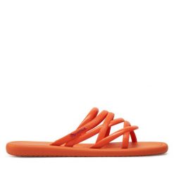 Klapki Ipanema. Brązowe klapki damskie Ipanema, bez wzorów, bez obcasa, bez zapięcia. Za 69.99 zł.