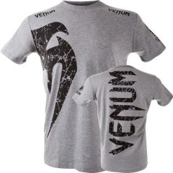 Koszulka sportowa męska Venum Giant. Szare koszulki sportowe męskie VENUM, m, bez wzorów, bez ramiączek. Za 129.99 zł.