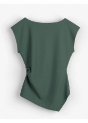 Asymetryczny top z wygodnego materiału scuba. Czerwone topy damskie bonprix, bez wzorów, z asymetrycznym kołnierzem, bez ramiączek. Za 27.99 zł.