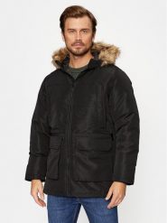 Jack & Jones Kurtka zimowa 12235858 Czarny Regular Fit. Czarne kurtki męskie Jack & Jones, na zimę, l, bez wzorów, z syntetyku, bez kaptura. Za 309.99 zł.